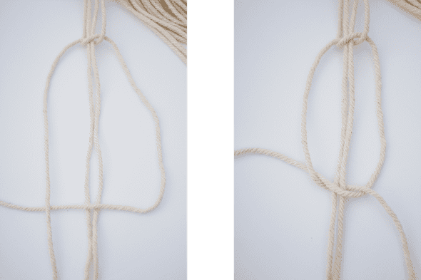 square knot steps 5-6