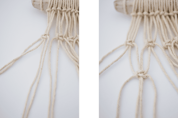 square knots row 2
